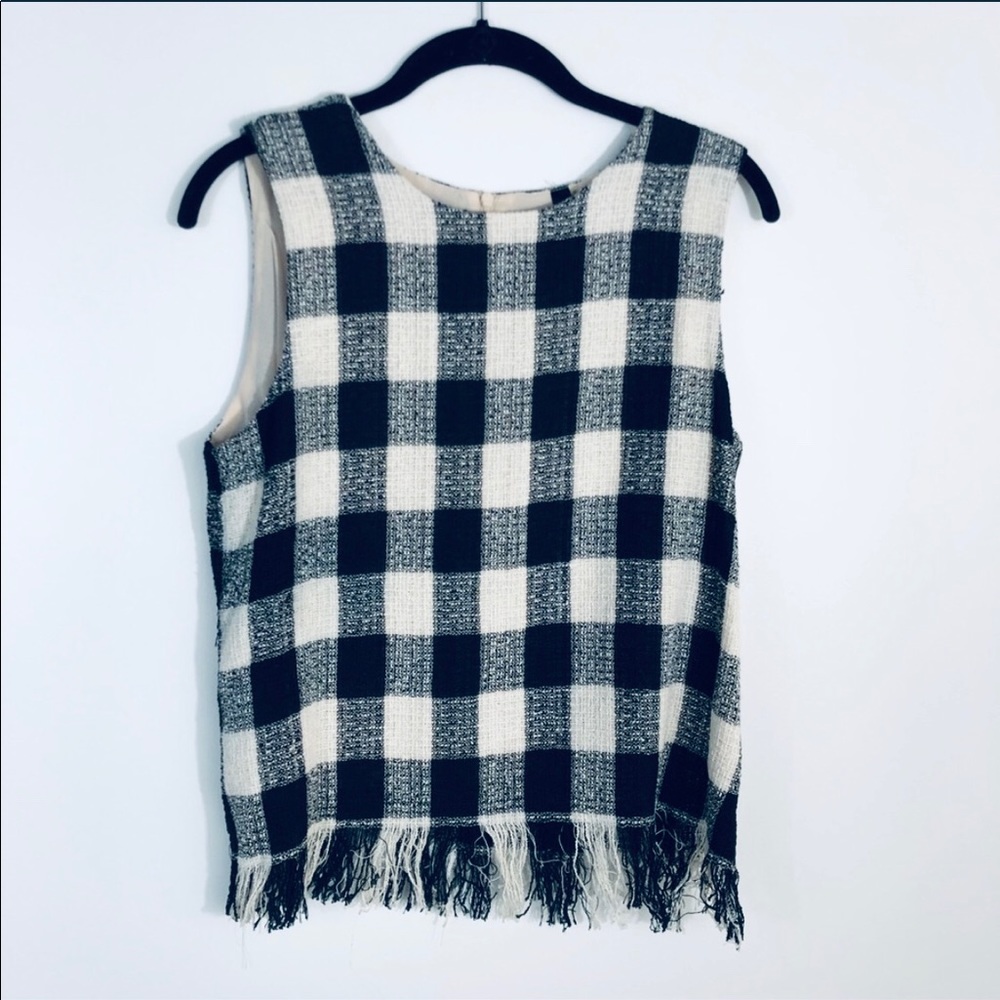 NWT Renee C. Fringe Top